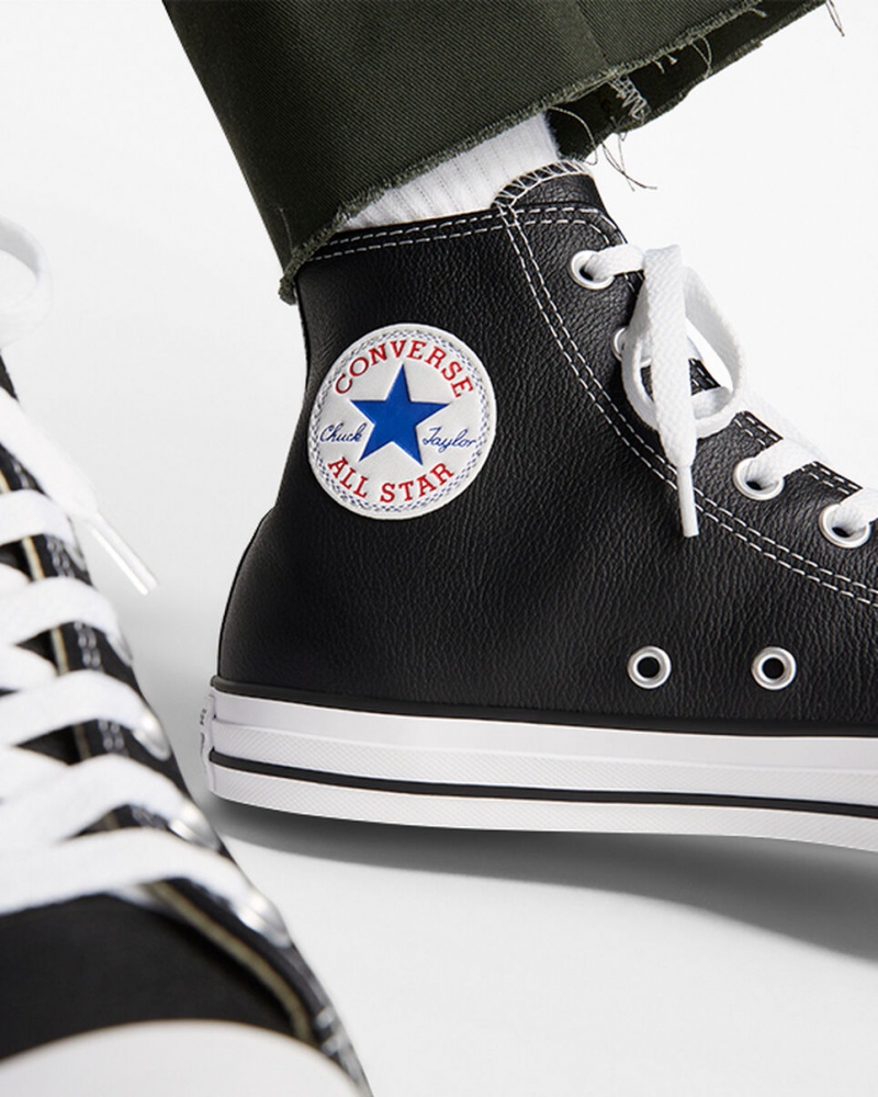 Converse Chuck Taylor All Star Leren Zwart | 1963-CQGBV