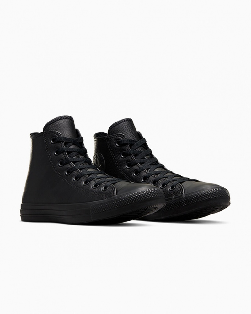 Converse Chuck Taylor All Star Leren Zwart | 3056-ZEIPR