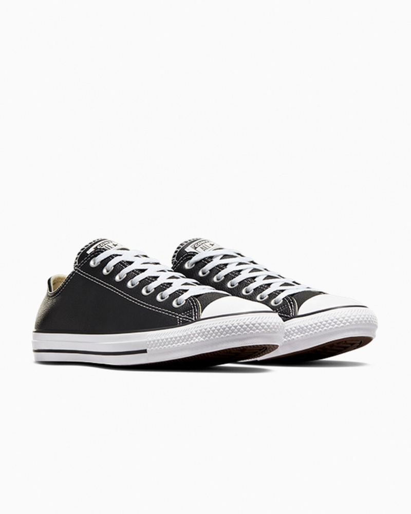 Converse Chuck Taylor All Star Leren Zwart | 3647-VPWCE