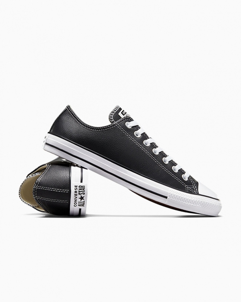 Converse Chuck Taylor All Star Leren Zwart | 3647-VPWCE