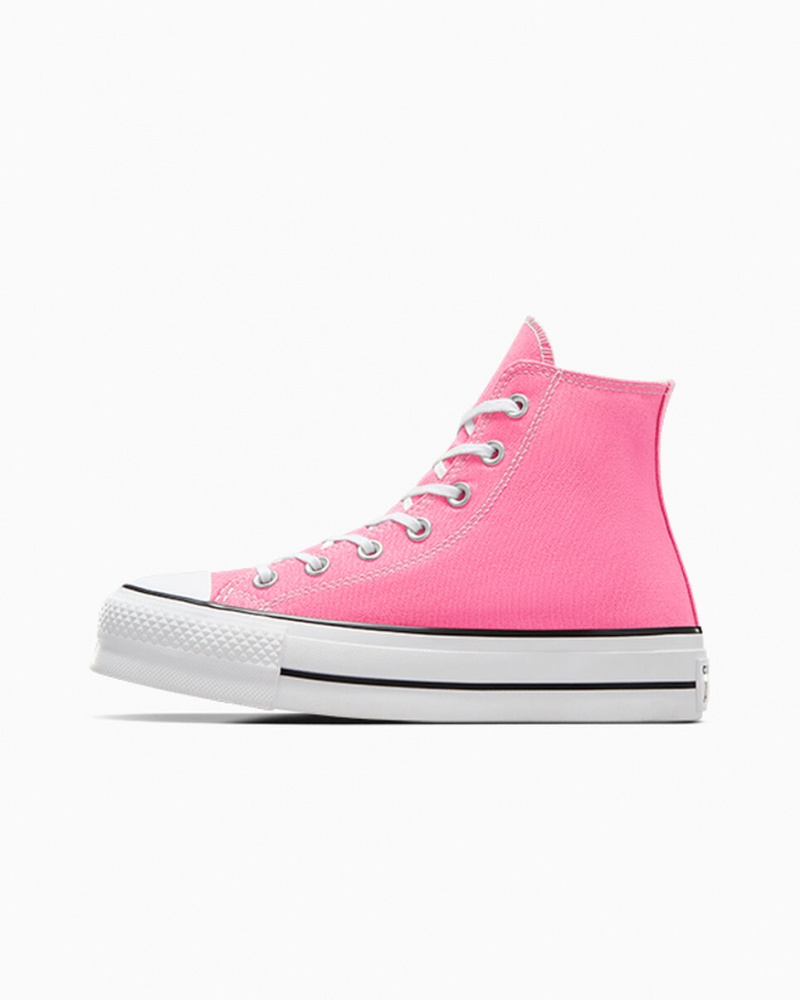 Converse Chuck Taylor All Star Lift Platform Roze Wit Zwart | 4381-VJMWU