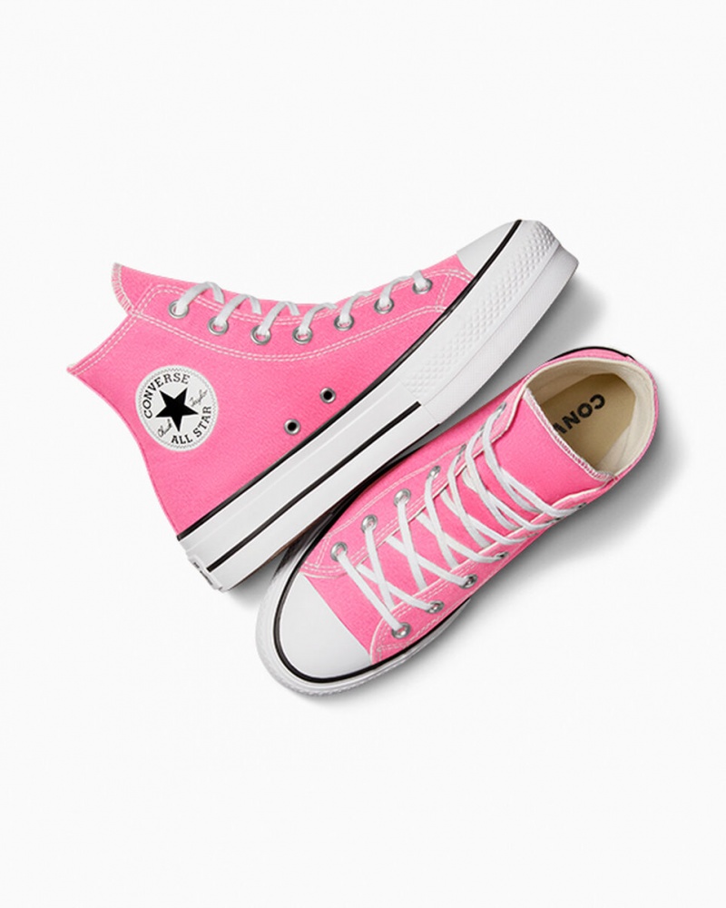 Converse Chuck Taylor All Star Lift Platform Roze Wit Zwart | 4381-VJMWU