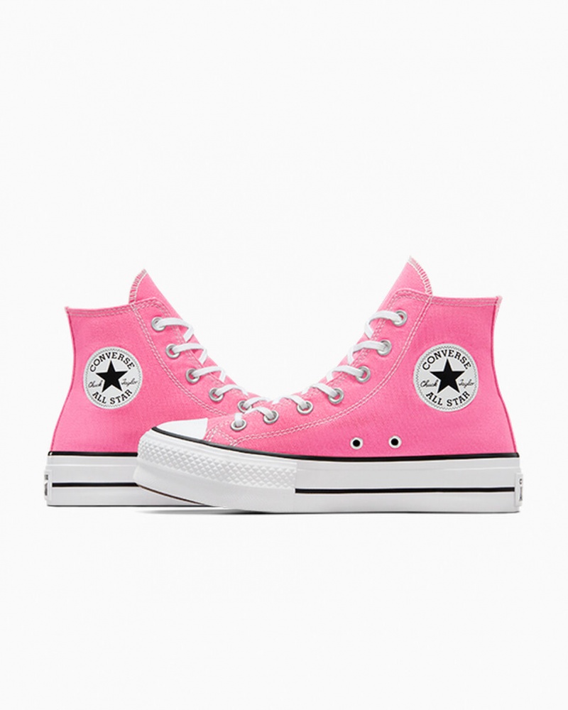 Converse Chuck Taylor All Star Lift Platform Roze Wit Zwart | 4381-VJMWU