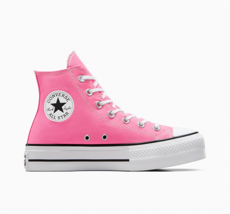 Converse Chuck Taylor All Star Lift Platform Roze Wit Zwart | 4381-VJMWU