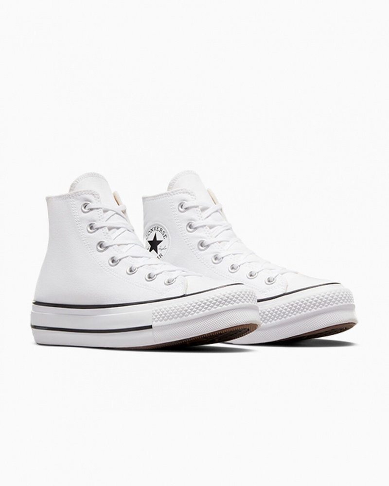 Converse Chuck Taylor All Star Lift Platform Wit Zwart Wit | 0692-KYHOU