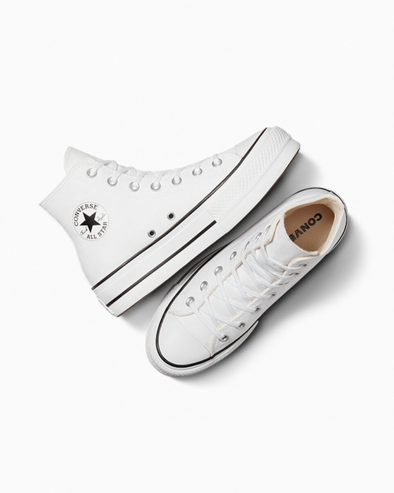 Converse Chuck Taylor All Star Lift Platform Wit Zwart Wit | 0692-KYHOU