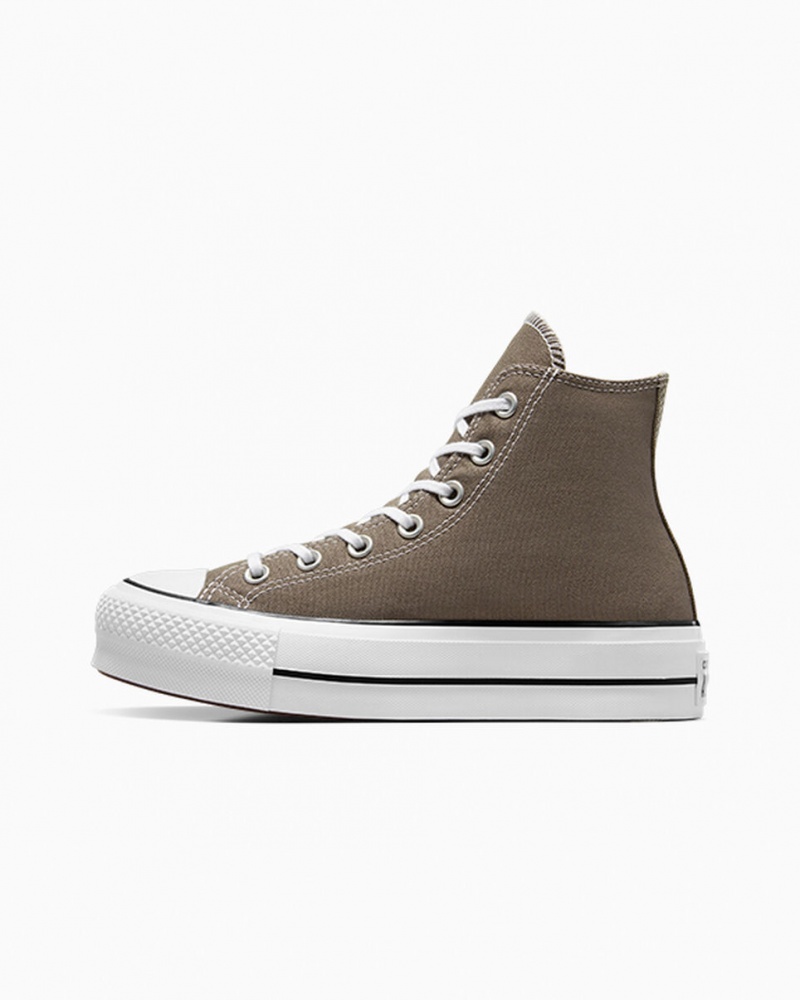 Converse Chuck Taylor All Star Lift Platform Wit Zwart | 9856-IPLSB