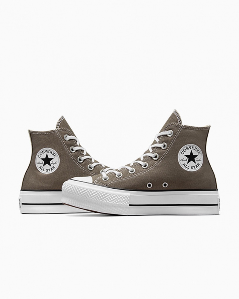 Converse Chuck Taylor All Star Lift Platform Wit Zwart | 9856-IPLSB