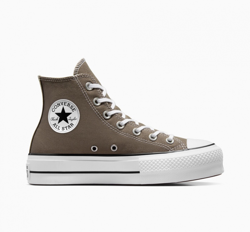 Converse Chuck Taylor All Star Lift Platform Wit Zwart | 9856-IPLSB