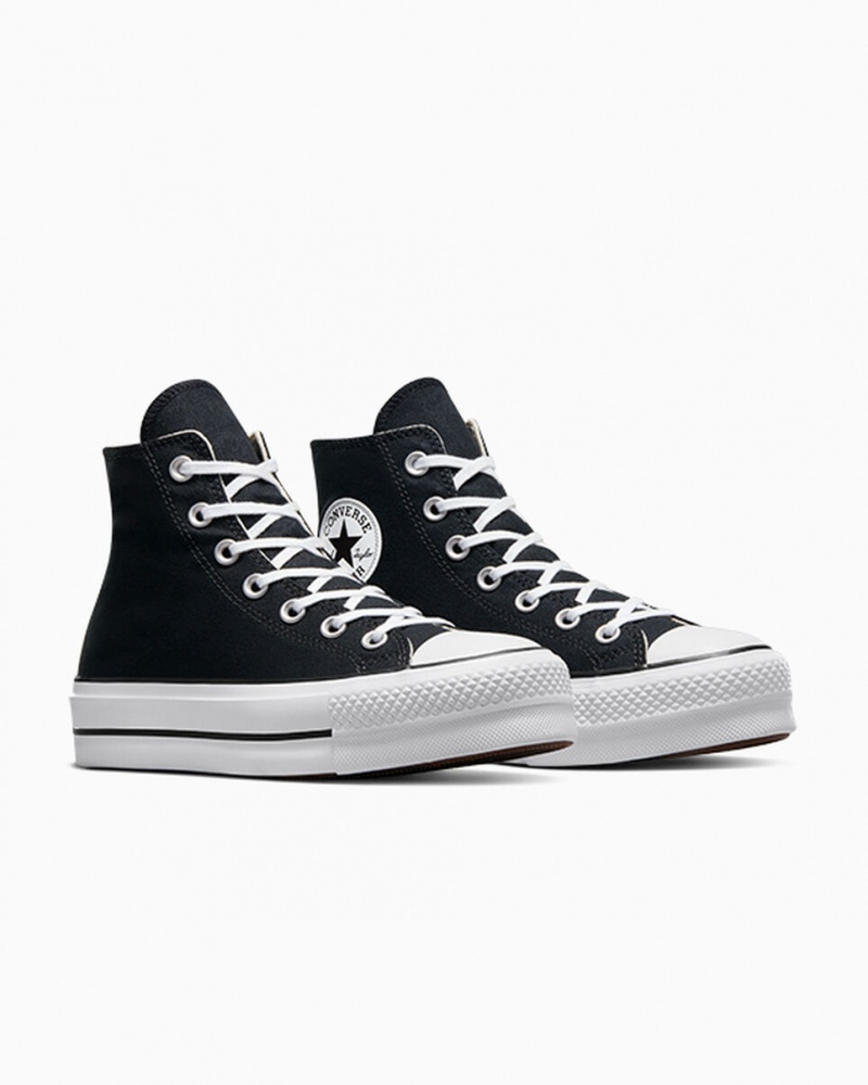 Converse Chuck Taylor All Star Lift Platform Zwart Wit Wit | 8026-OPMND