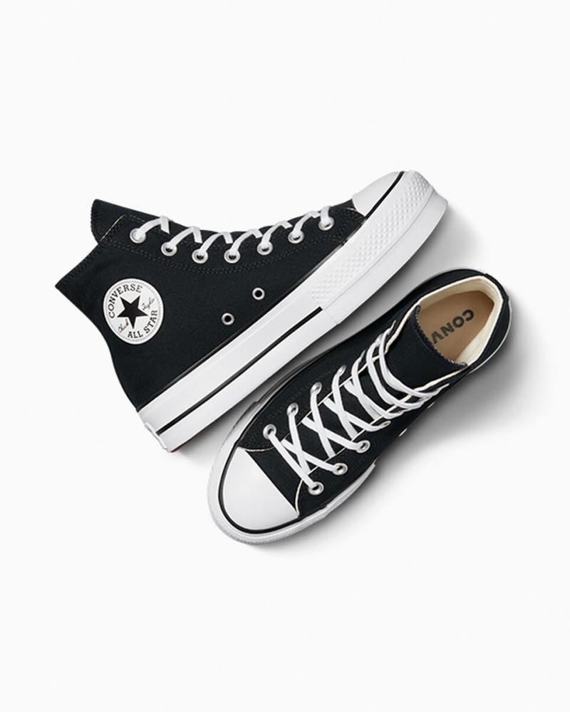 Converse Chuck Taylor All Star Lift Platform Zwart Wit Wit | 8026-OPMND