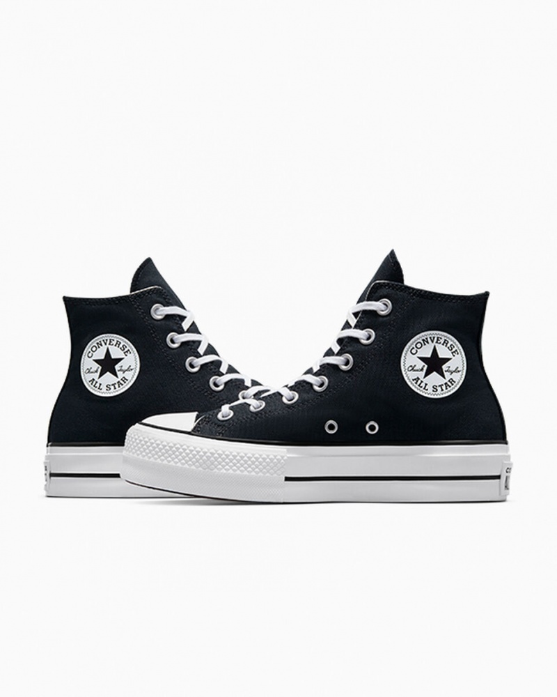 Converse Chuck Taylor All Star Lift Platform Zwart Wit Wit | 8026-OPMND