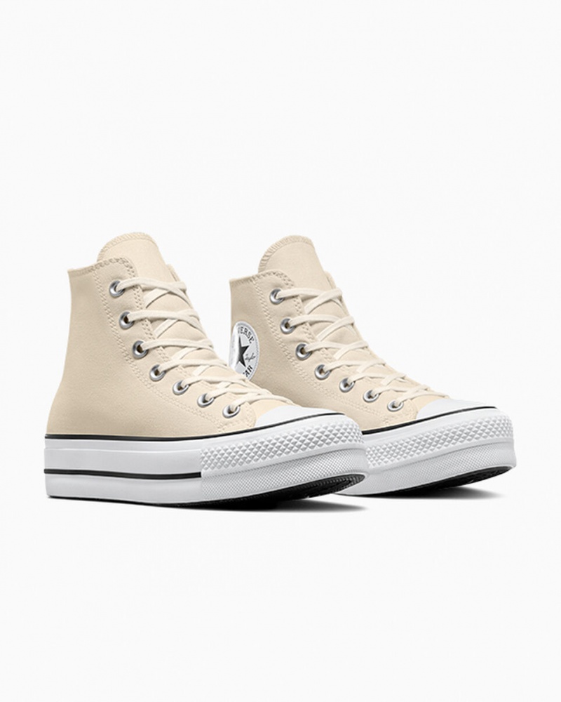 Converse Chuck Taylor All Star Lift Platform Wit Zwart | 9316-TMAGB