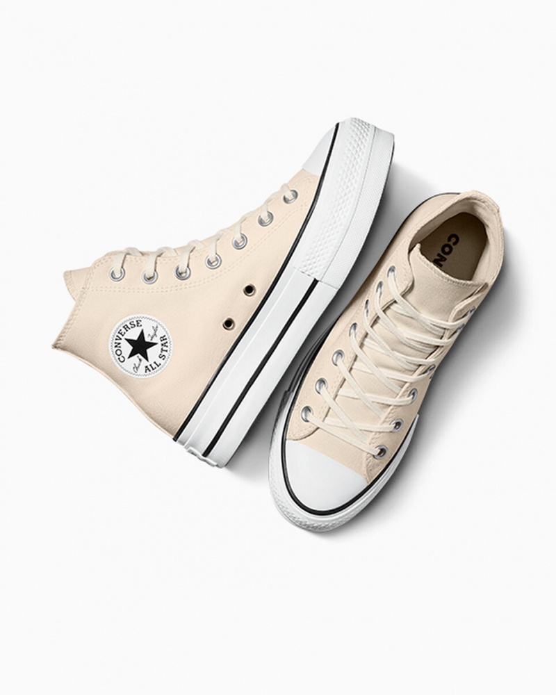 Converse Chuck Taylor All Star Lift Platform Wit Zwart | 9316-TMAGB