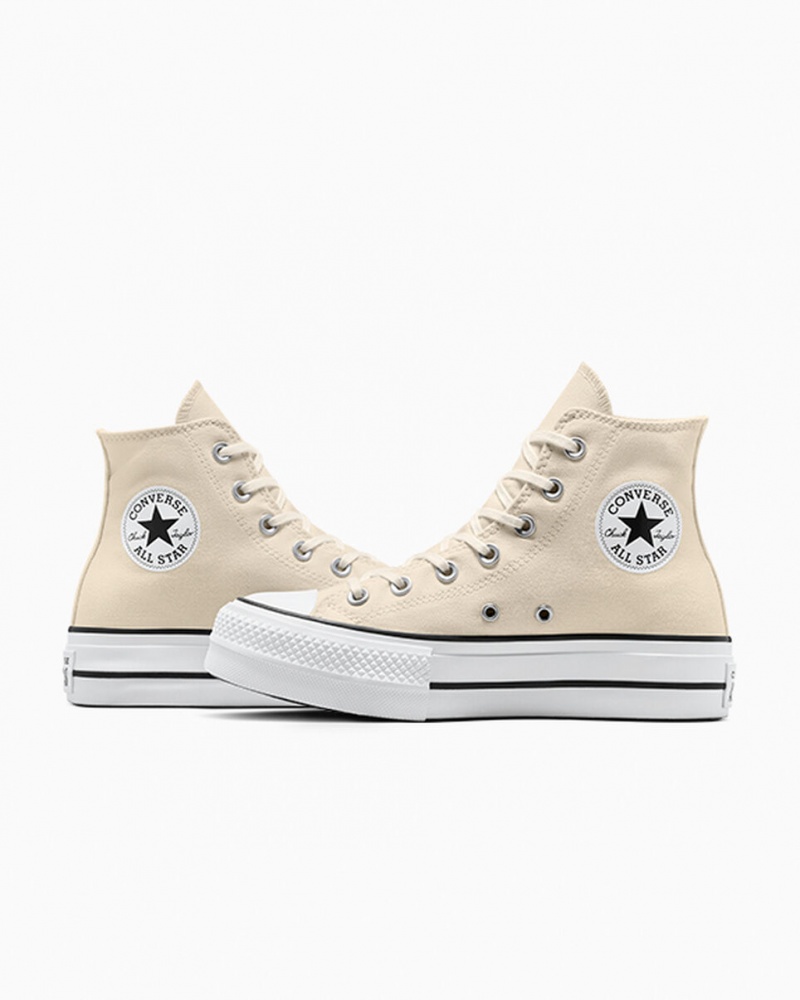 Converse Chuck Taylor All Star Lift Platform Wit Zwart | 9316-TMAGB