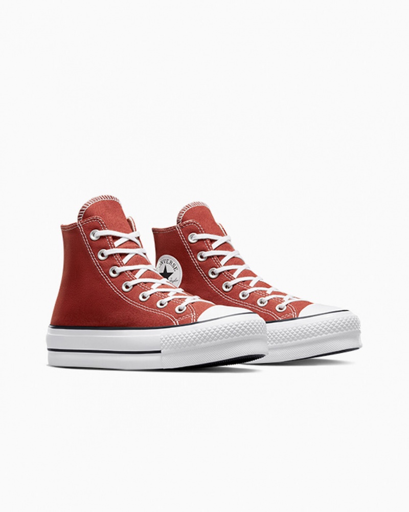 Converse Chuck Taylor All Star Lift Platform Rood Wit Zwart | 9382-VDWXC