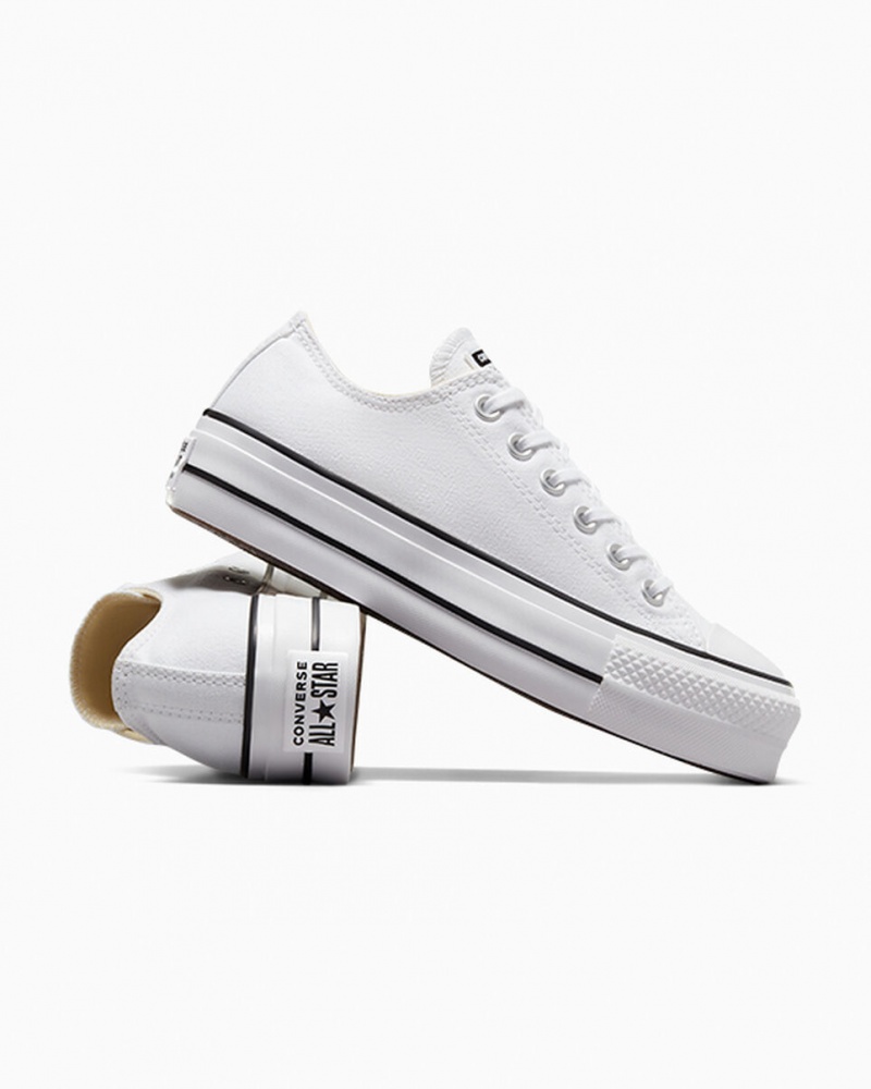 Converse Chuck Taylor All Star Lift Platform Wit Zwart Wit | 0429-RCXIZ