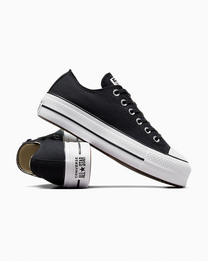 Converse Chuck Taylor All Star Lift Platform Zwart Wit Wit | 5637-WZQOB