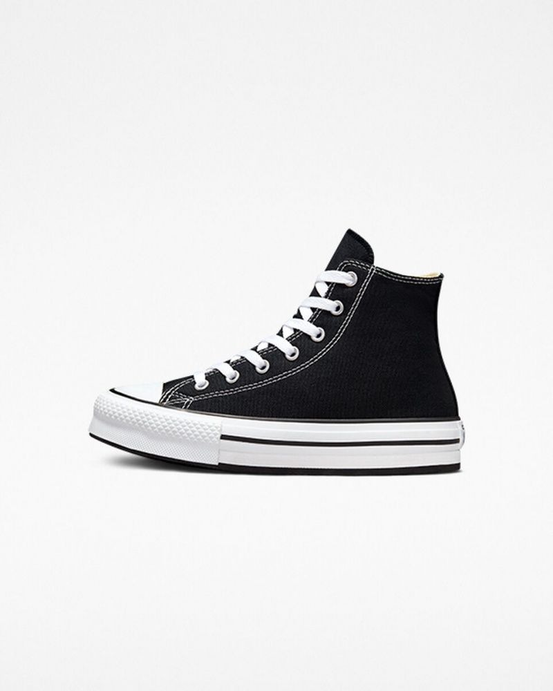 Converse Chuck Taylor All Star Lift Platform Zwart Wit Zwart | 9163-GFHJZ