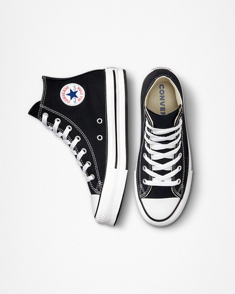 Converse Chuck Taylor All Star Lift Platform Zwart Wit Zwart | 9163-GFHJZ