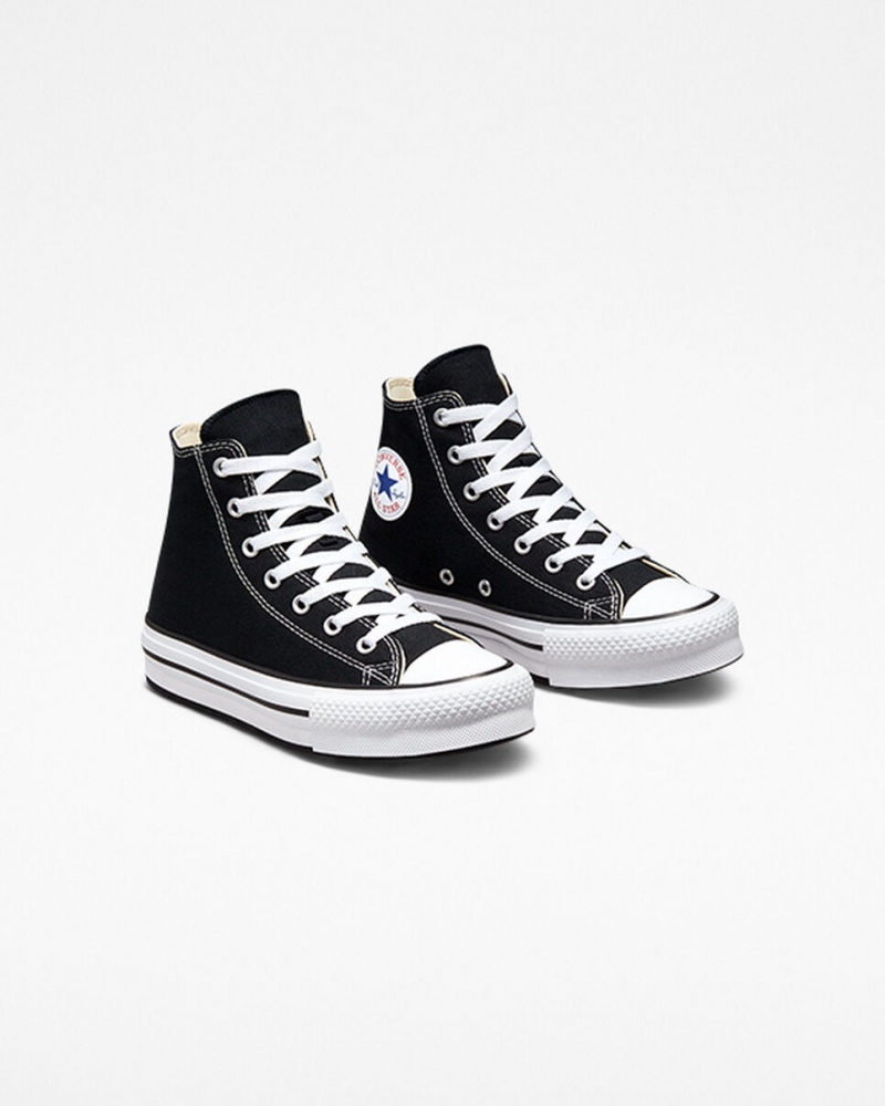 Converse Chuck Taylor All Star Lift Platform Zwart Wit Zwart | 9163-GFHJZ