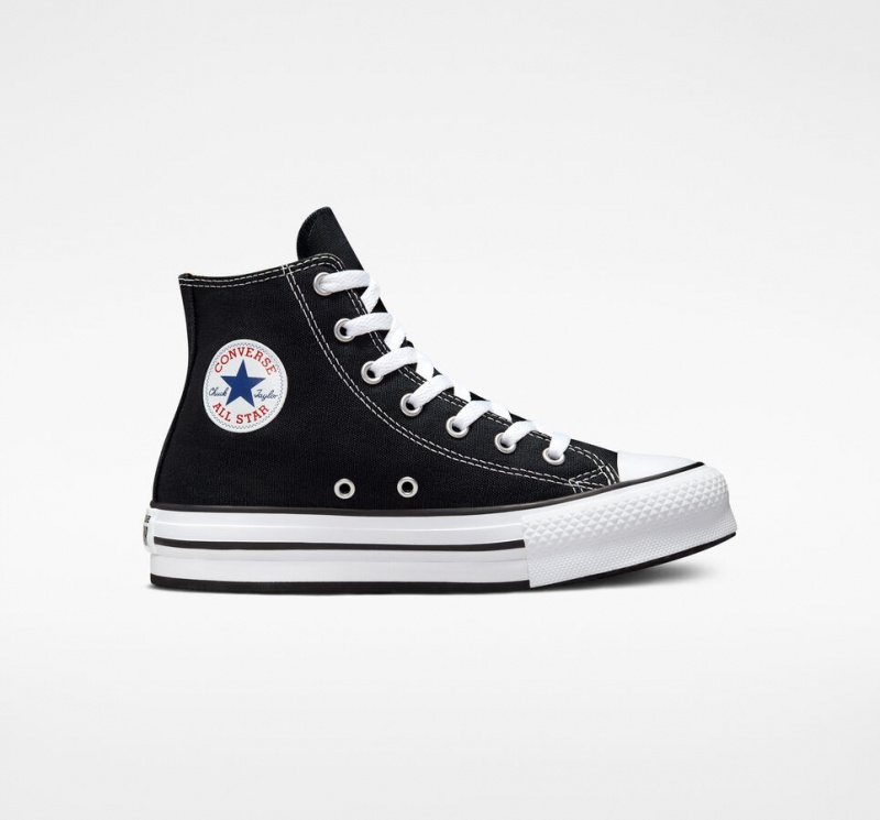 Converse Chuck Taylor All Star Lift Platform Zwart Wit Zwart | 5603-ZVWCI