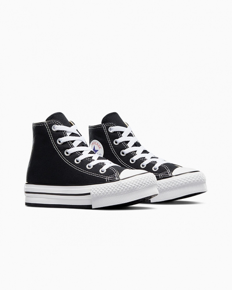 Converse Chuck Taylor All Star Lift Platform Zwart Wit Zwart | 0825-XMEJL