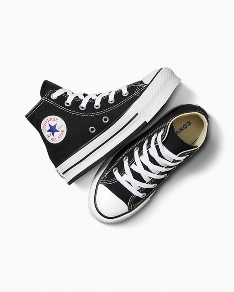 Converse Chuck Taylor All Star Lift Platform Zwart Wit Zwart | 0825-XMEJL