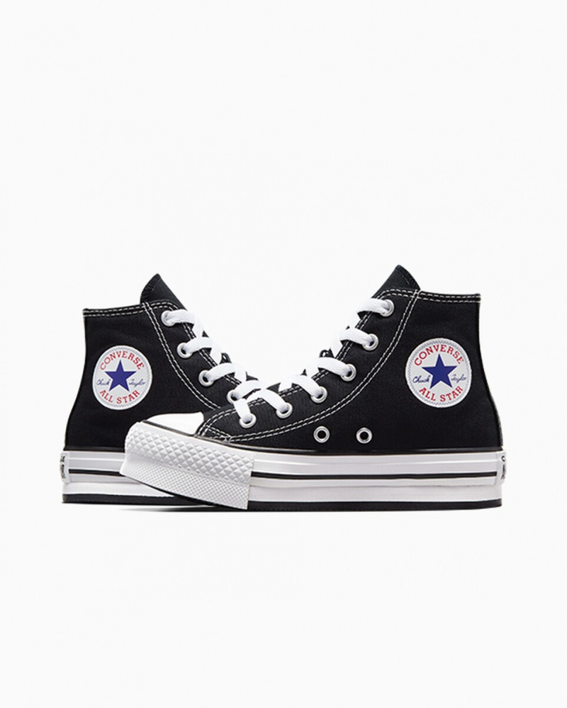 Converse Chuck Taylor All Star Lift Platform Zwart Wit Zwart | 0825-XMEJL