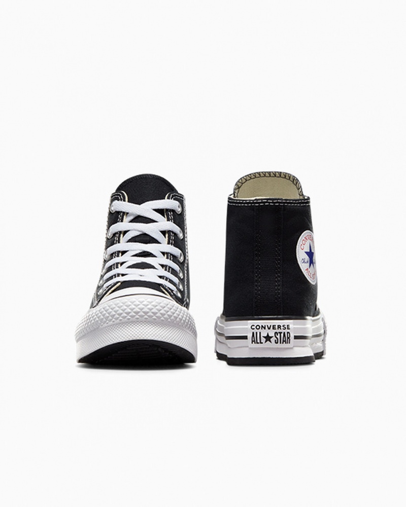 Converse Chuck Taylor All Star Lift Platform Zwart Wit Zwart | 0825-XMEJL