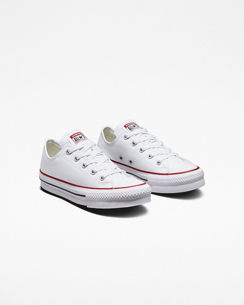 Converse Chuck Taylor All Star Lift Platform Wit Donkerblauw | 1405-MBLNF