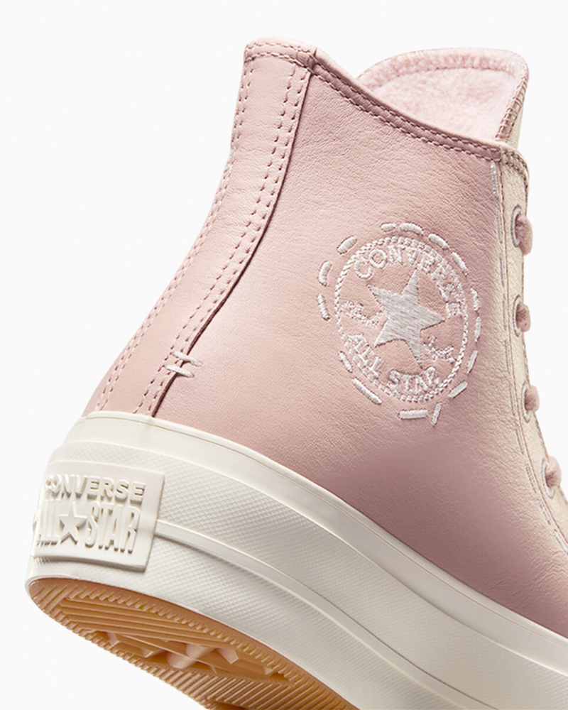 Converse Chuck Taylor All Star Lift Platform Bold Stitch Roze Roze | 7935-DLGIV