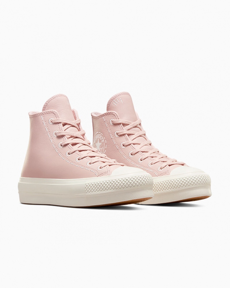 Converse Chuck Taylor All Star Lift Platform Bold Stitch Roze Roze | 7935-DLGIV