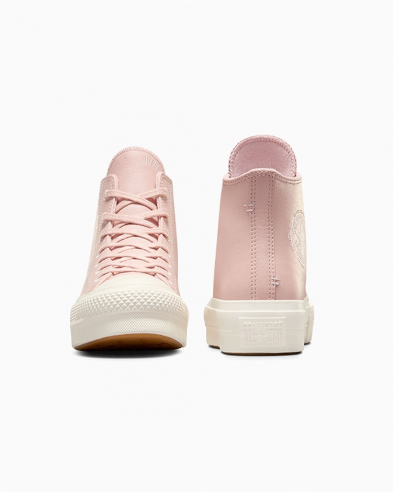 Converse Chuck Taylor All Star Lift Platform Bold Stitch Roze Roze | 7935-DLGIV