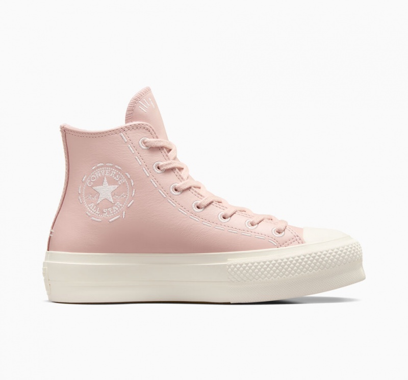 Converse Chuck Taylor All Star Lift Platform Bold Stitch Roze Roze | 7935-DLGIV