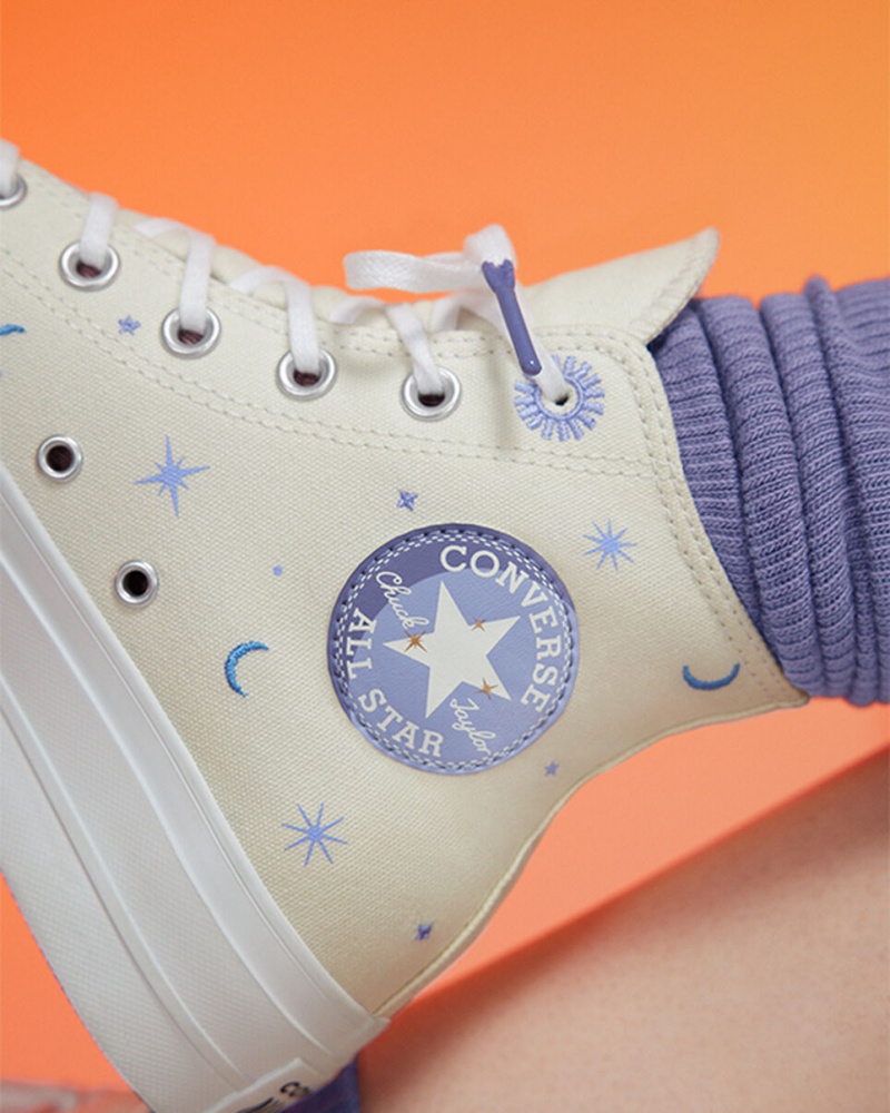 Converse Chuck Taylor All Star Lift Platform Celestial Paars | 8106-CUXDK