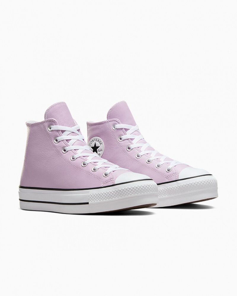 Converse Chuck Taylor All Star Lift Platform Excess Materials Wit Zwart | 0317-RQZME