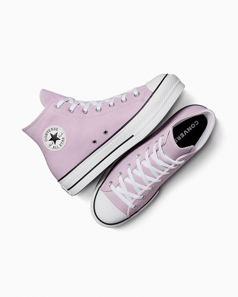 Converse Chuck Taylor All Star Lift Platform Excess Materials Wit Zwart | 0317-RQZME