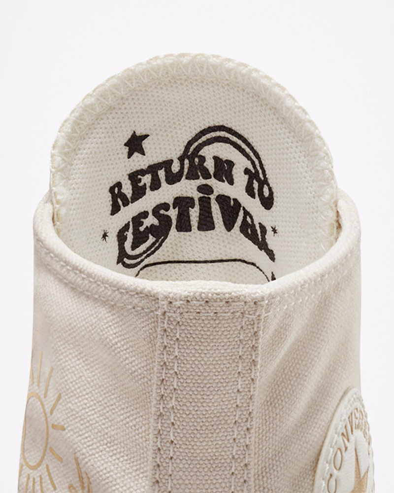 Converse Chuck Taylor All Star Lift Platform Golden Elements Lichtgoud | 3547-QSEAR