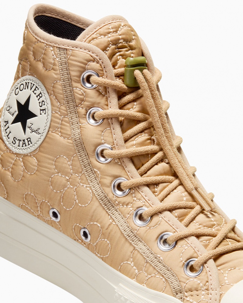 Converse Chuck Taylor All Star Lift Platform Gewatteerd Khaki | 0251-XSYJA