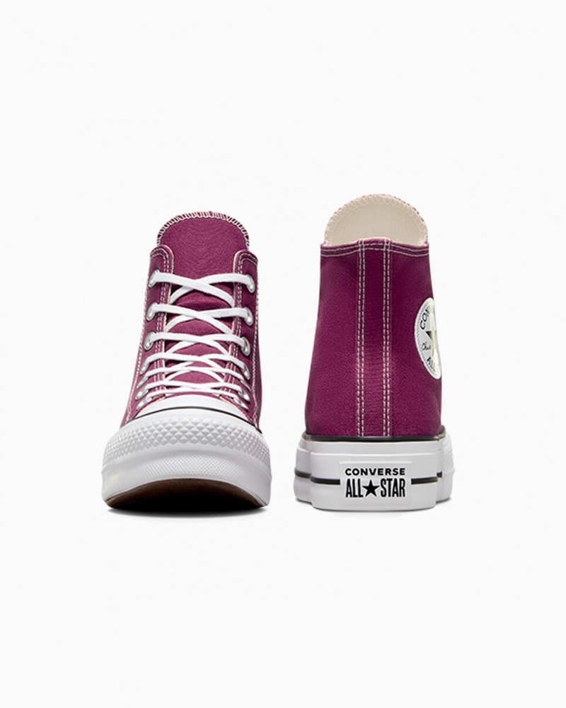 Converse Chuck Taylor All Star Lift Platform Seasonal Color Wit Zwart | 9046-WQHBN