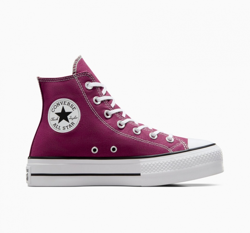 Converse Chuck Taylor All Star Lift Platform Seasonal Color Wit Zwart | 9046-WQHBN