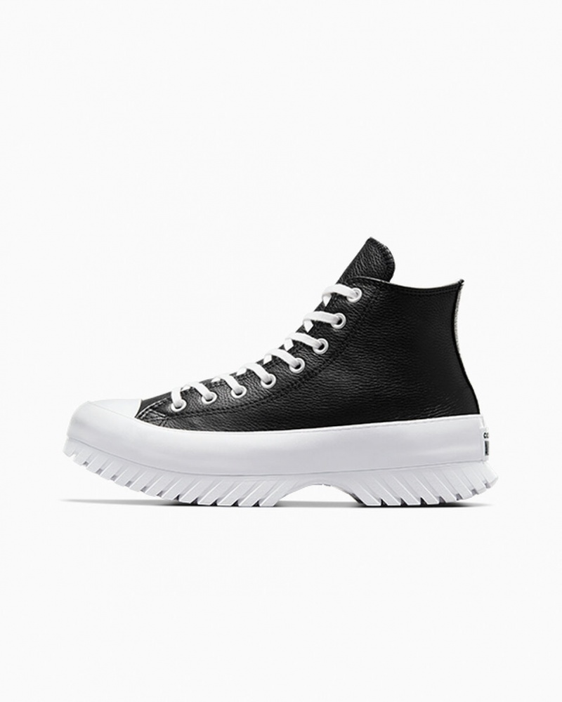 Converse Chuck Taylor All Star Lugged 2.0 Leren Zwart Wit | 5261-GVUXS