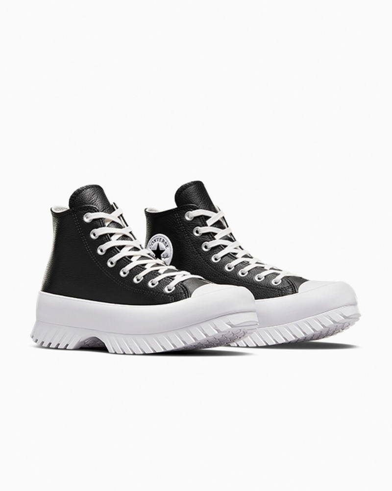 Converse Chuck Taylor All Star Lugged 2.0 Leren Zwart Wit | 5261-GVUXS