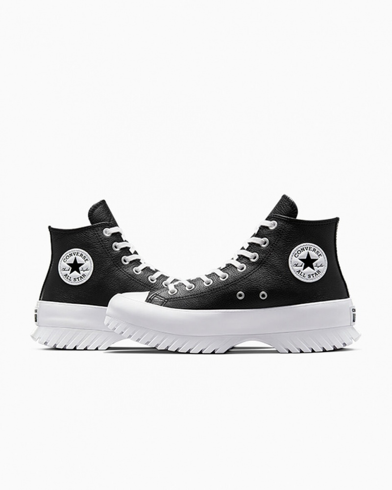 Converse Chuck Taylor All Star Lugged 2.0 Leren Zwart Wit | 5261-GVUXS