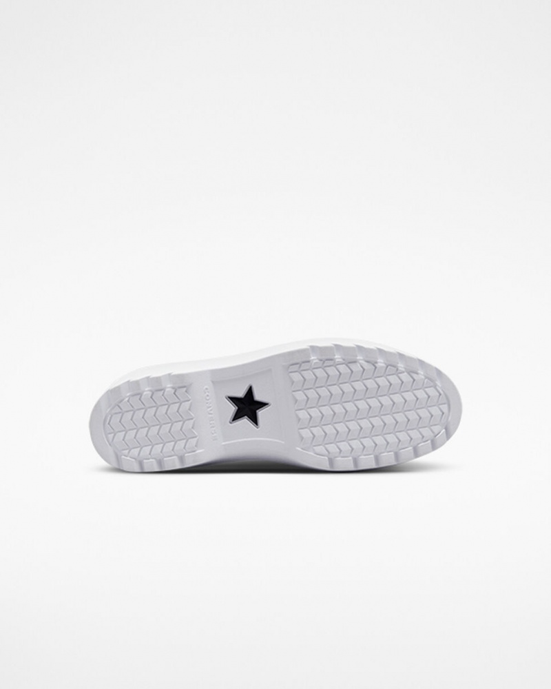 Converse Chuck Taylor All Star Lugged Lift Platform Canvas Wit Wit Zwart | 9743-NKTLJ