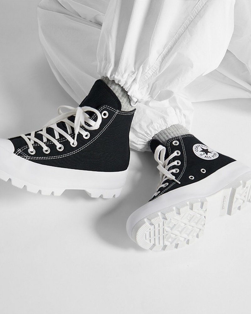 Converse Chuck Taylor All Star Lugged Zwart Wit Zwart | 4352-JZHLY