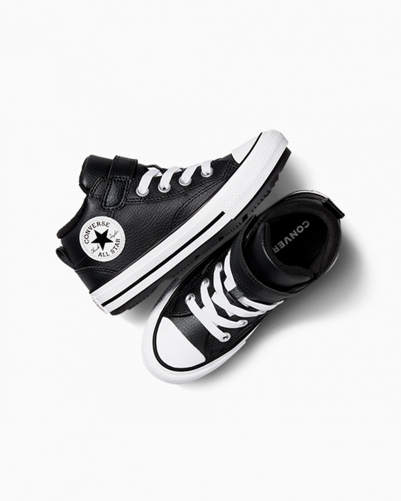 Converse Chuck Taylor All Star Malden Straat Boot Zwart Zwart Wit | 3596-ITOEV