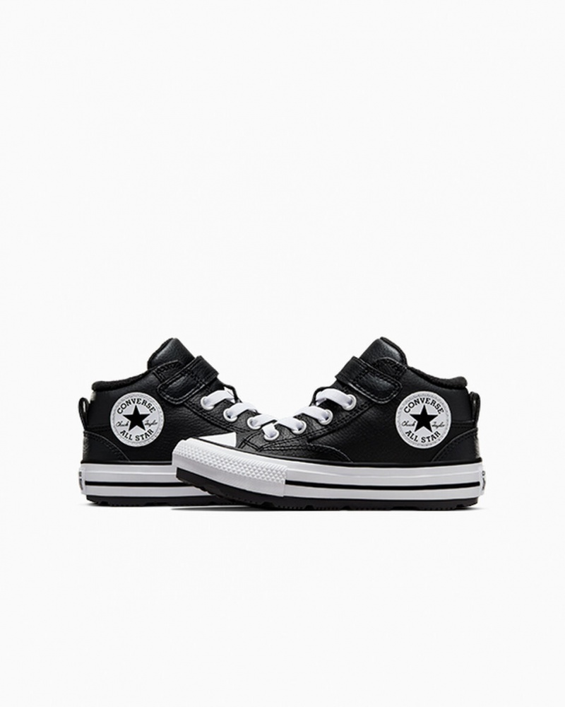 Converse Chuck Taylor All Star Malden Straat Boot Zwart Zwart Wit | 3596-ITOEV