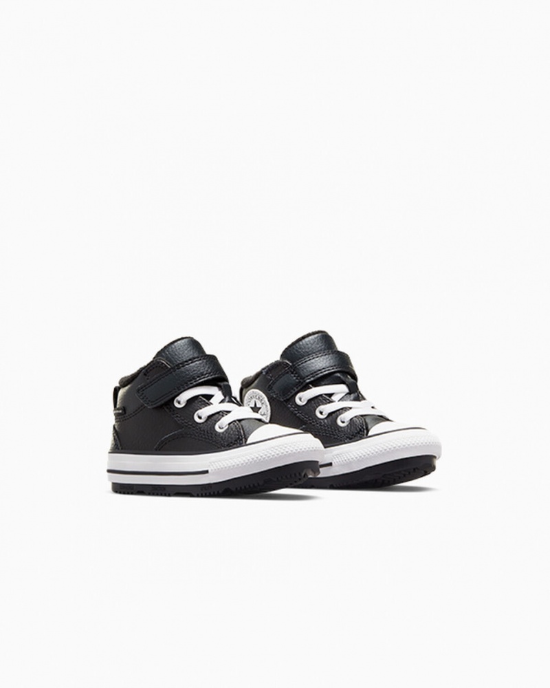 Converse Chuck Taylor All Star Malden Straat Boot Zwart Zwart Wit | 7986-RTGEH